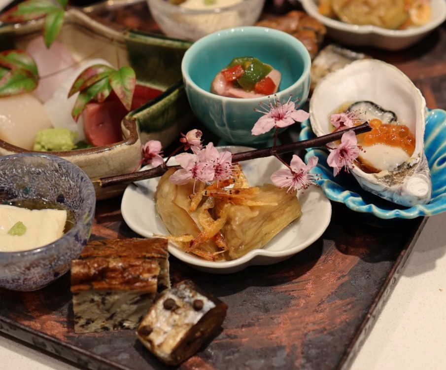 Appetiser course during omakase session at Sushi Sei Darling Square